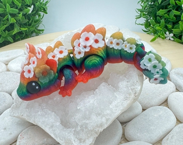 Blütenzauber-Drachen – Regenbogenfarben Leuchtet im Dunklen